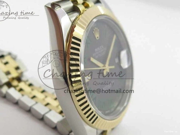 1219 DateJust 41 126333 SS YG Wrapped WWF Best Edition Gray Roman Makers Dial on SS YG Wrapped Jubilee Bracelet A Sporty 3127